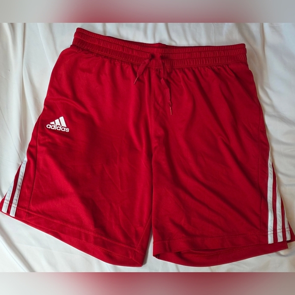 Adidas Men's Red Athletic Shorts Size XL - Picture 1 of 7